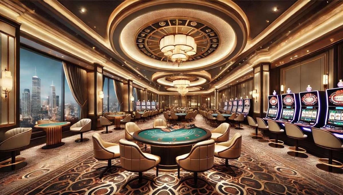 Tampilan layar meja VIP Roulette qq macan menunjukkan chip taruhan, roda putar, dan chat dealer